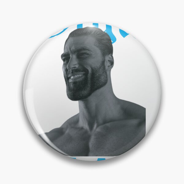 Item preview, giga chad meme designed and sold by redbubblejo.