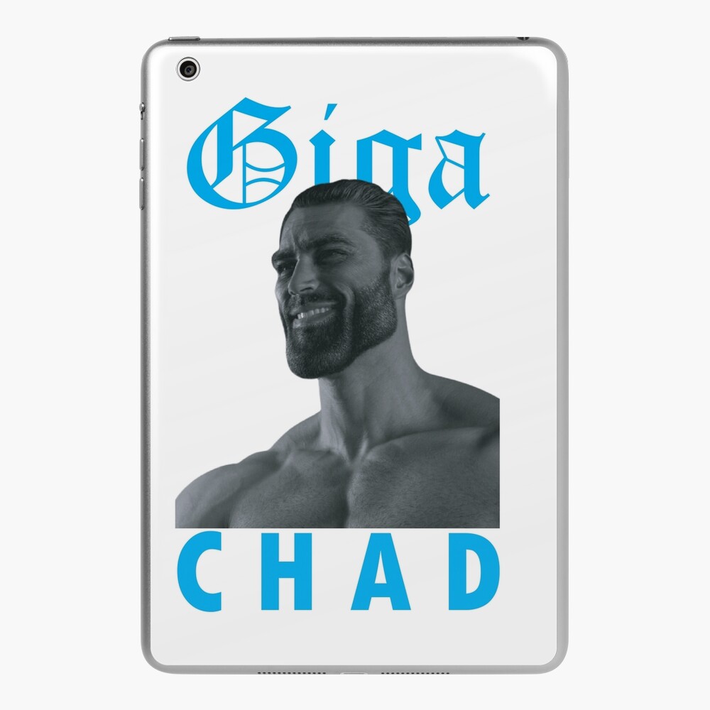 blonde chad, yes chad meme, twitter giga chad meme Active | iPad Case & Skin