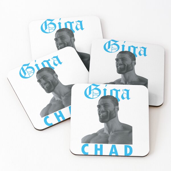 Item preview, giga chad meme designed and sold by redbubblejo.