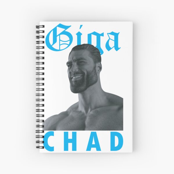 Giga chad, pepe chad, virgin set Spiral Notebook for Sale by T-Look