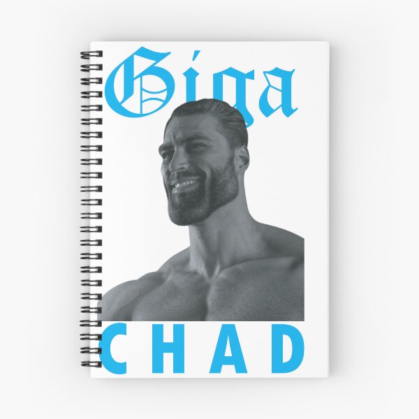 Item preview, giga chad meme designed and sold by redbubblejo.