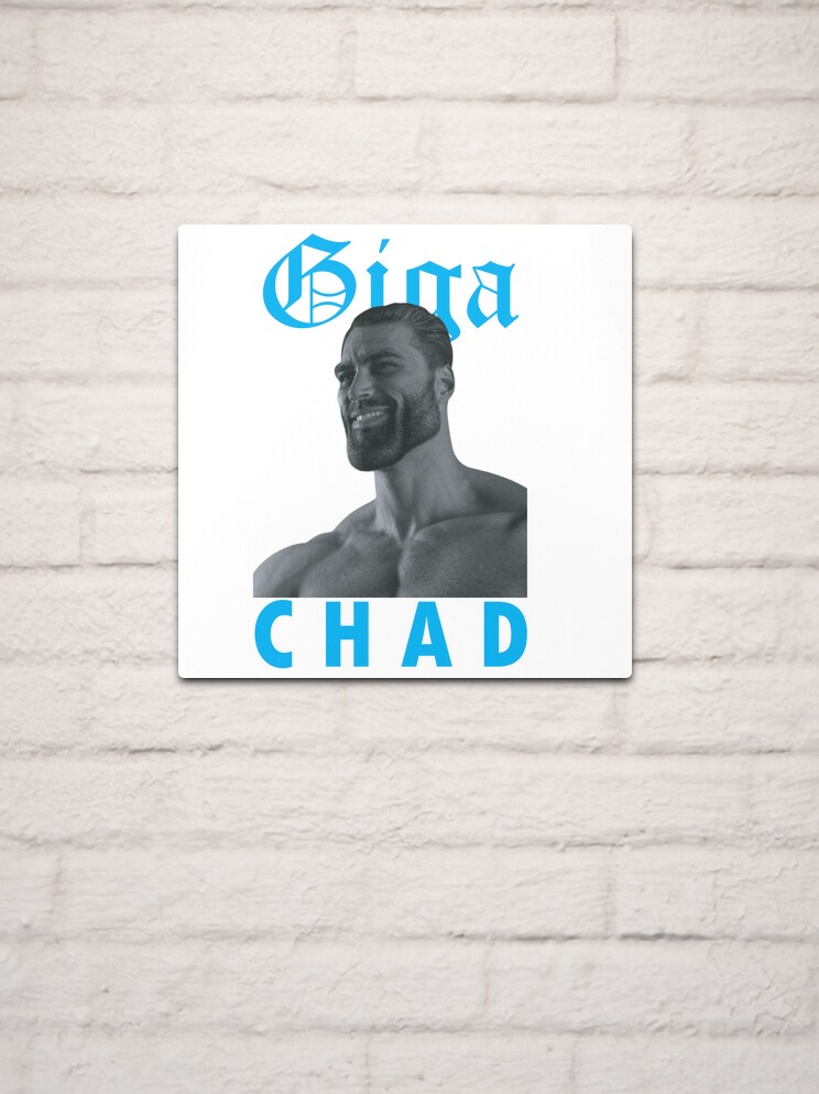 blonde chad, yes chad meme, twitter giga chad meme Active Photographic  Print for Sale by VirginForestSho