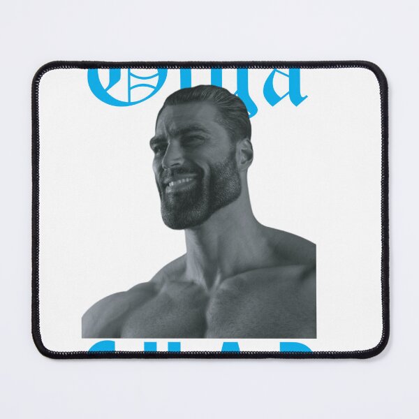 Item preview, giga chad meme designed and sold by redbubblejo.