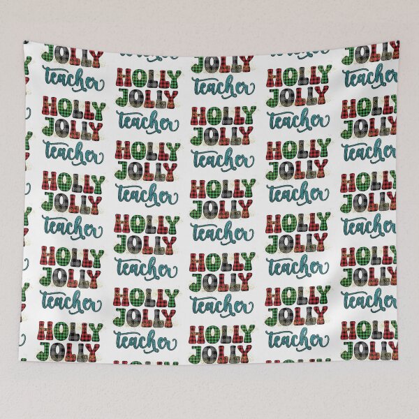Item preview, Holly Jolly Teacher I Christmas Holiday Teacher designed and sold by younghopes.
