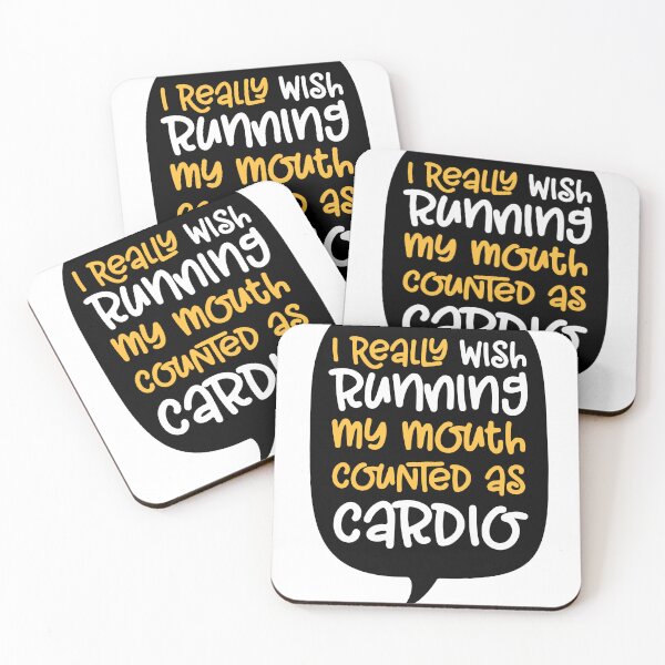 Item preview,  i really wish running my mouth counted as cardio designed and sold by MallsD.