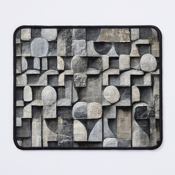 Item preview, pattern texture repeating cement wall grey black relief ston designed and sold by WeirdStation.