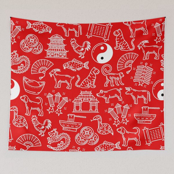 Item preview, Chinese New Year, Year of the Rabbit ,Floral Year Of The Rabbit YEAR OF THE RABBIT 2023 designed and sold by Bear-Graphics.