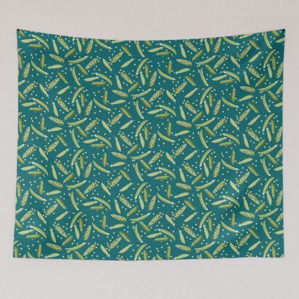 Item preview, Peas and pea pods designed and sold by Cheekyleopard.