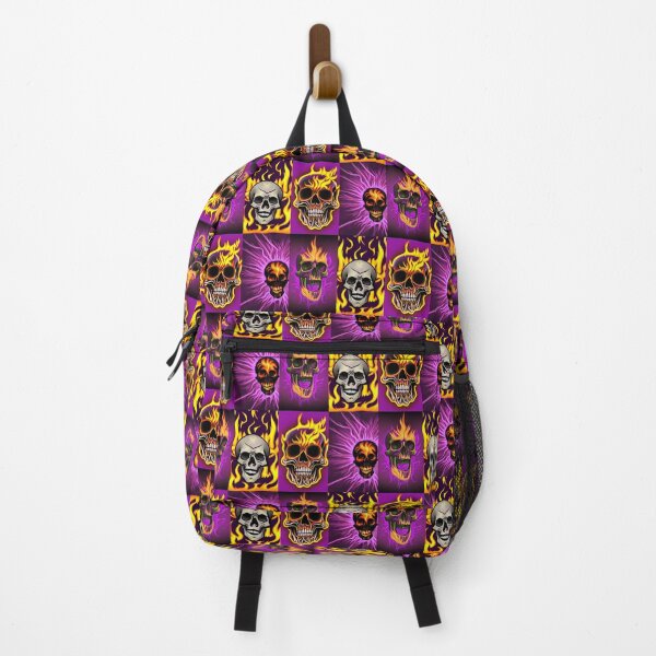Item preview, Purple Flaring Skulls designed and sold by Riccivela.