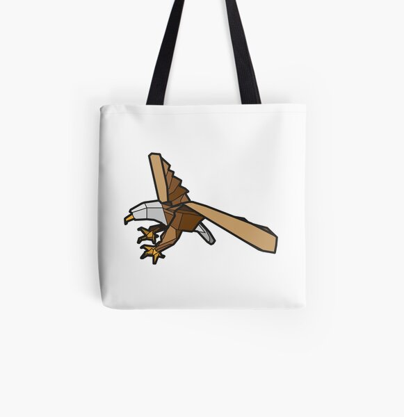 Origami Eagle All Over Print Tote Bag