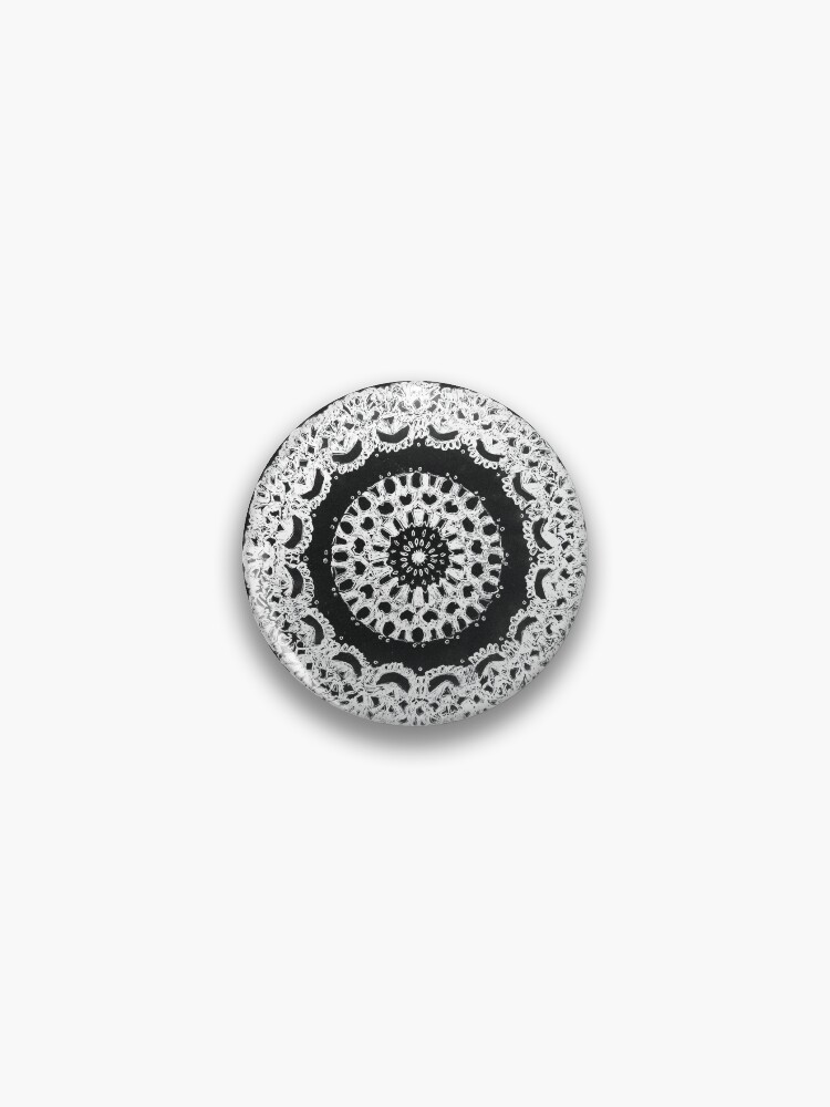 Thumbnail 1 of 3, Pin, Grandma's Doily designed and sold by Annie Mason.