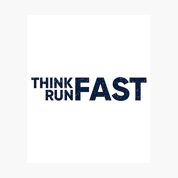 Item preview, Distressed Think Fast Run Fast, Chad Powers designed and sold by Macer.