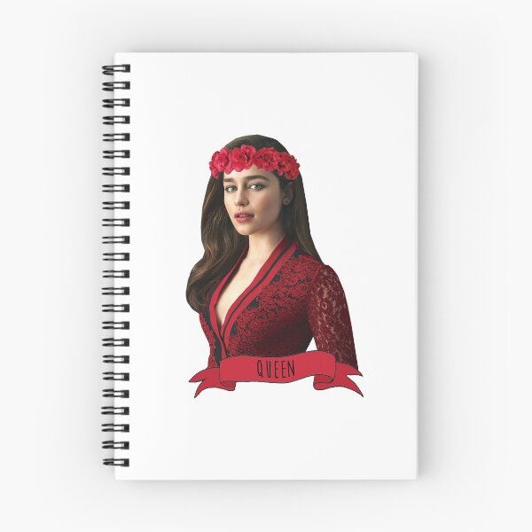 Item preview, emilia clarke wearing a red flower crown designed and sold by Smuggler.