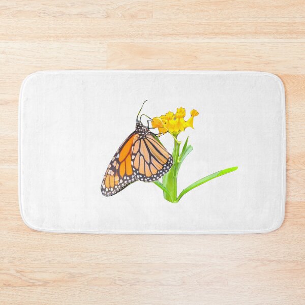 Item preview, Orange Monarch Butterfly on White designed and sold by Shapes-Mania.