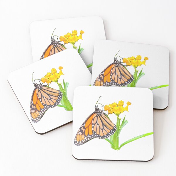 Item preview, Orange Monarch Butterfly on White designed and sold by Shapes-Mania.