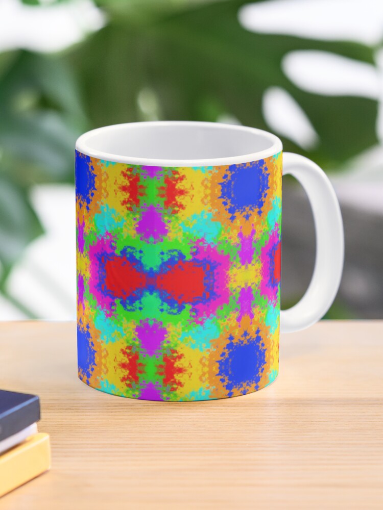 Unique multi colored mug