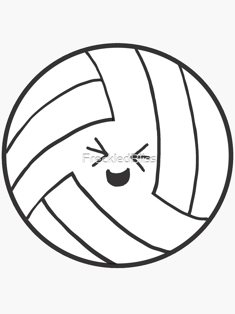 50+ cute volleyball stickers for volleyball players and fans