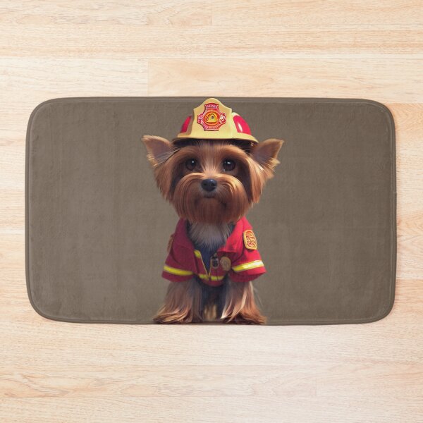 Item preview, Firefighter Yorkshire Terrier  designed and sold by Scriptron.
