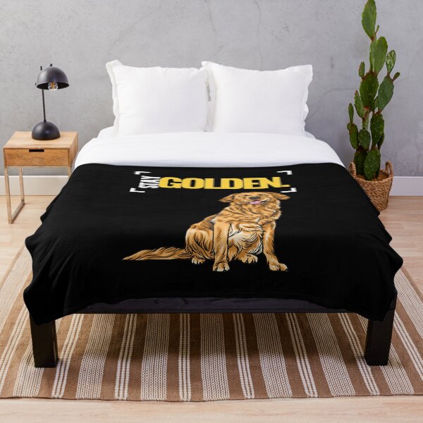 Aperçu de l'œuvre Séjour Golden Retriever Dog créée et vendue par PawsAndFriends.