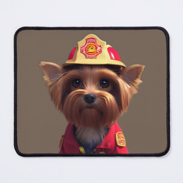 Item preview, Firefighter Yorkshire Terrier  designed and sold by Scriptron.