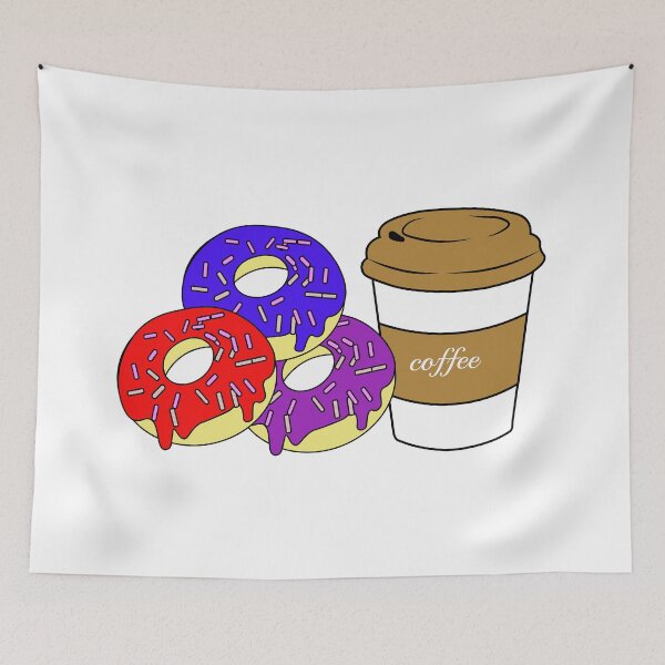 Item preview, donuts and coffee designed and sold by Saberfahid.