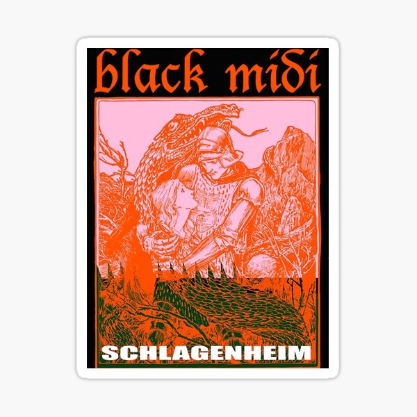 "top black midi band" Sticker for Sale by Exactionan4r Redbubble