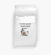 Coffee Mug Unix Install Duvet Cover