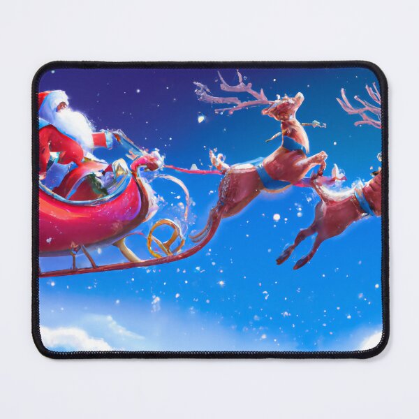 Item preview, Santa's Sleigh Flying in the Sky designed and sold by OmniaDea.