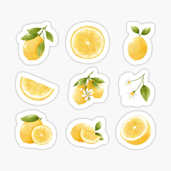 Item preview, Lemon Sticker Set designed and sold by MonkeyBizness.