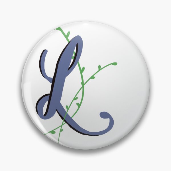 Item preview, Letter L lettering Initial Monogram alphabet  designed and sold by Antique-Gifts.