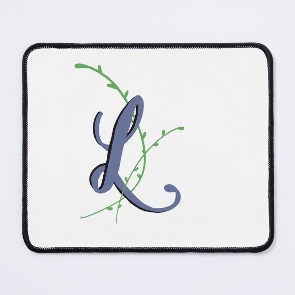 Item preview, Letter L lettering Initial Monogram alphabet  designed and sold by Antique-Gifts.