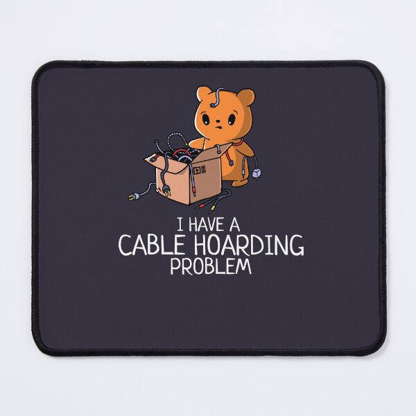 Artikelvorschau, Ein Kabelhortungsproblem Lustiger geeky Gadget-Liebhaber entworfen und verkauft von Nerd Shizzle.