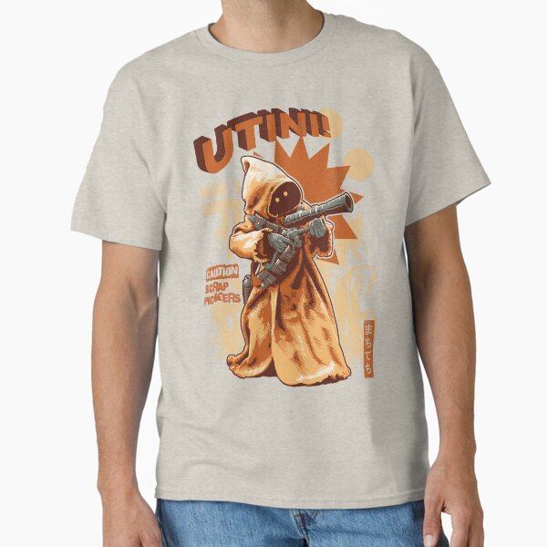 Vista previa del artículo con la obra «¡Utini! Recolectores de chatarra de Jawa», diseñado y vendido por RafaelLima7.