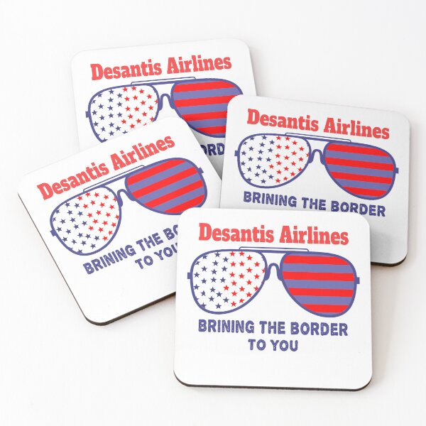 Item preview, Retro Usa Flag Sunglasses DeSantis Airlines Bringing The Border To You For Men And Women designed and sold by ghostsanda.