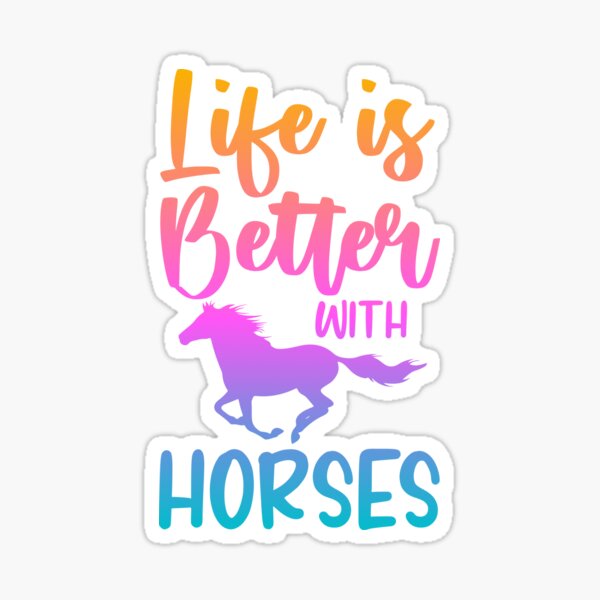 Item preview, Life is better with Horses designed and sold by BruhCatShirts.