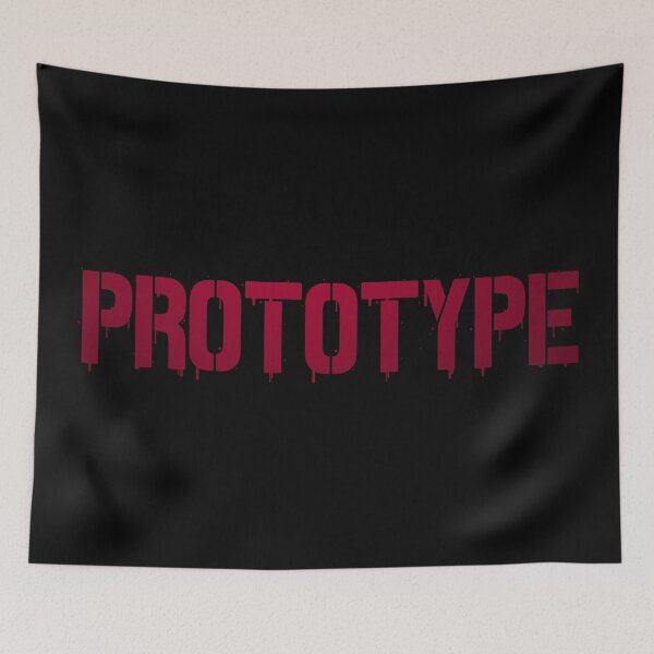 Item preview, Red "PROTOTYPE" Stencil Graffiti designed and sold by BunchOfWords.