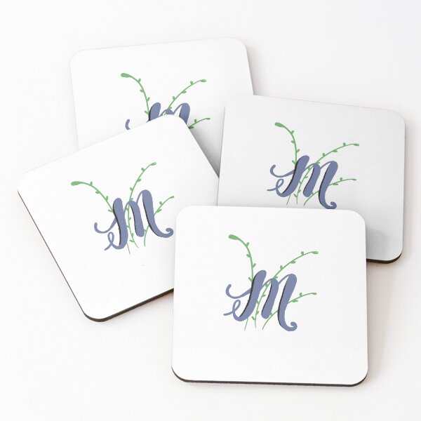 Item preview, Letter M lettering Initial Monogram alphabet designed and sold by Antique-Gifts.
