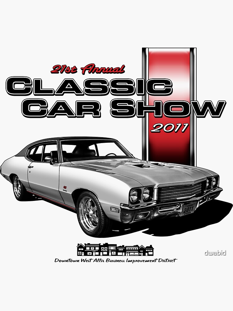 Thumbnail 3 of 3, Sticker, 2011 Downtown West Allis Classic Car Show designed and sold by dwabid.