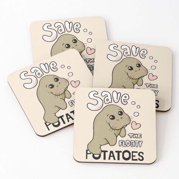 Item preview, Save The Floaty Potatoes - Cute Manatee designed and sold by ViewerEqualsPhoton.
