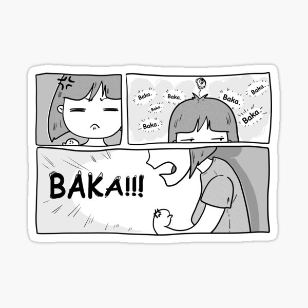 Japan Addiction collection: manga strips - Baka. Sticker