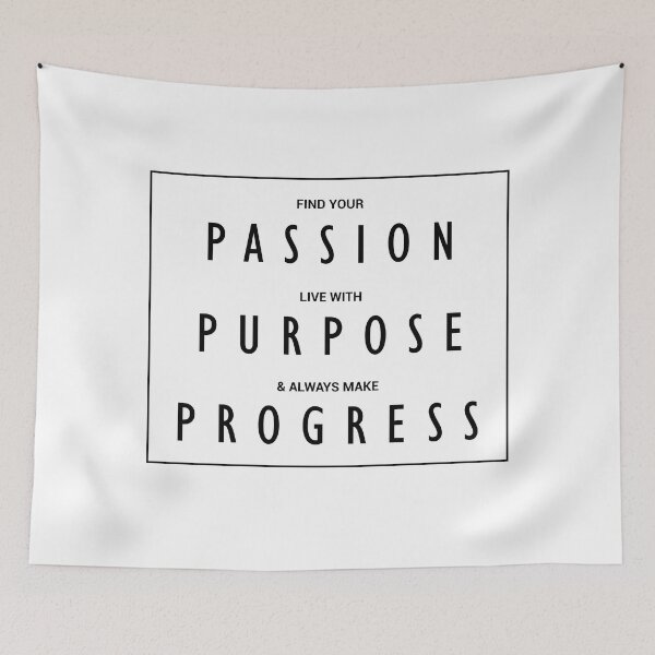 Item preview, Passion Purpose Progress - Black designed and sold by Psyche-Lab.