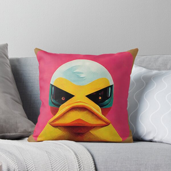 Aperçu de l'œuvre Danger Canard Pop Art 6 créée et vendue par AiBroughtToLife.