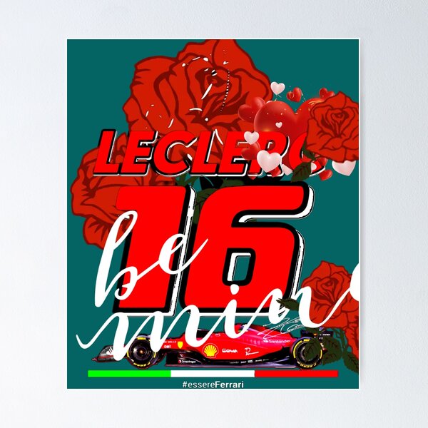 GNKIO F1 Racing Driver Charles Leclerc (2) Poster sur toile d'art