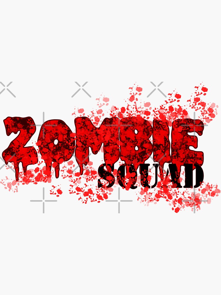 "Bloody Zombie Squad" Sticker for Sale by Scrapiopath Redbubble