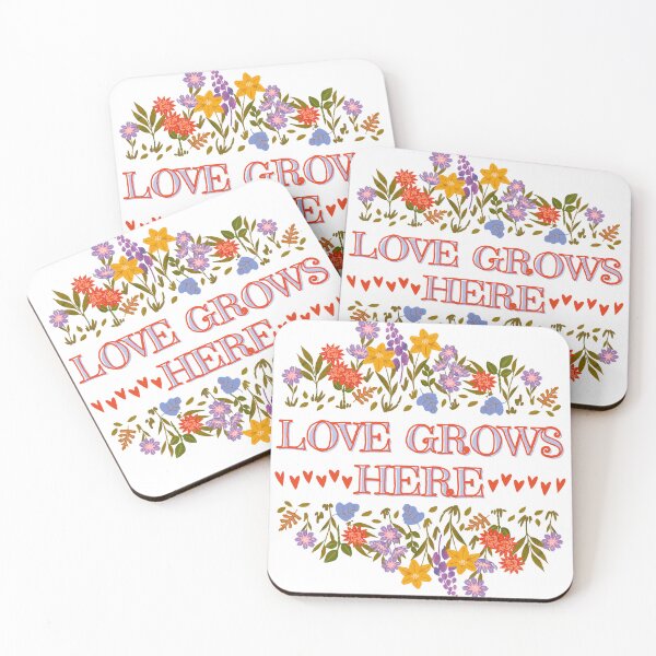 Item preview, Love Grows Here... A pretty design of hearts and flowers designed and sold by ditzy-designs.