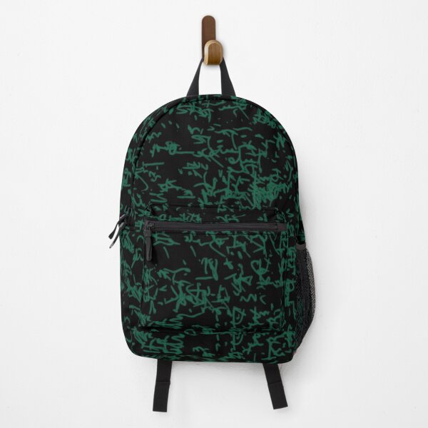Item preview, Green doodles black background. designed and sold by MirBer.