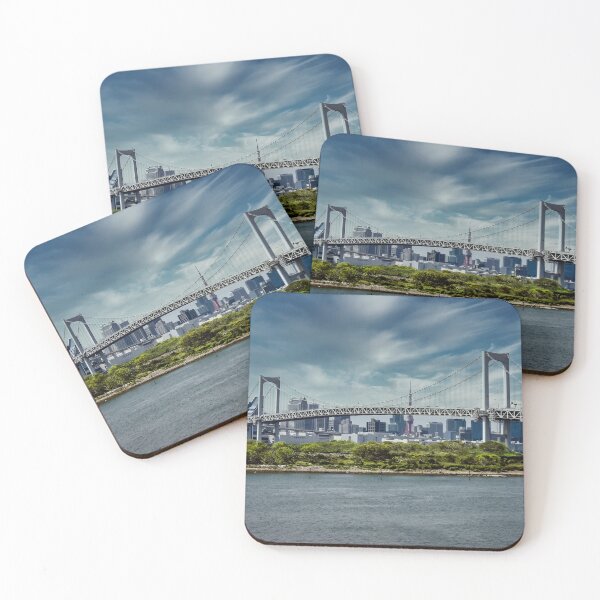 Item preview, Beautiful Sky Blue Tokyo Bay Japan Art Print designed and sold by XIX361ART.