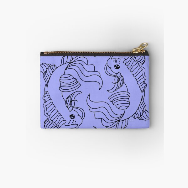 Item preview, Simple Bold Light Background and Black Linework - 2 Koi Fish designed and sold by Lucidesigns.
