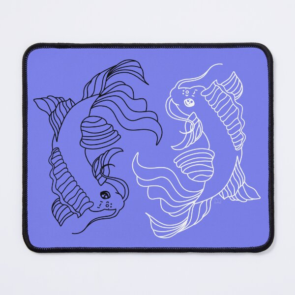 Item preview, Simple Bold Black and White Linework - 2 Koi Fish, Yin and Yang designed and sold by Lucidesigns.