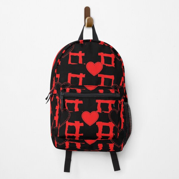 Item preview, Black and red plaid heart pattern designed and sold by Oh-Marsha.